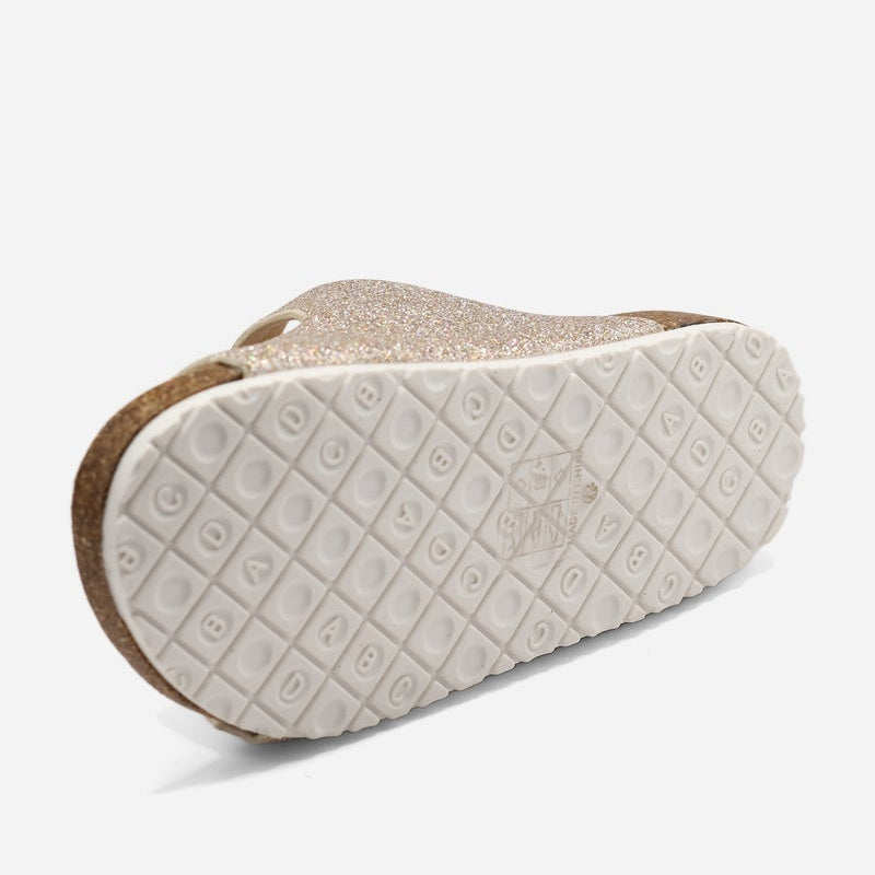 Sandales Fille Doré Double Bride