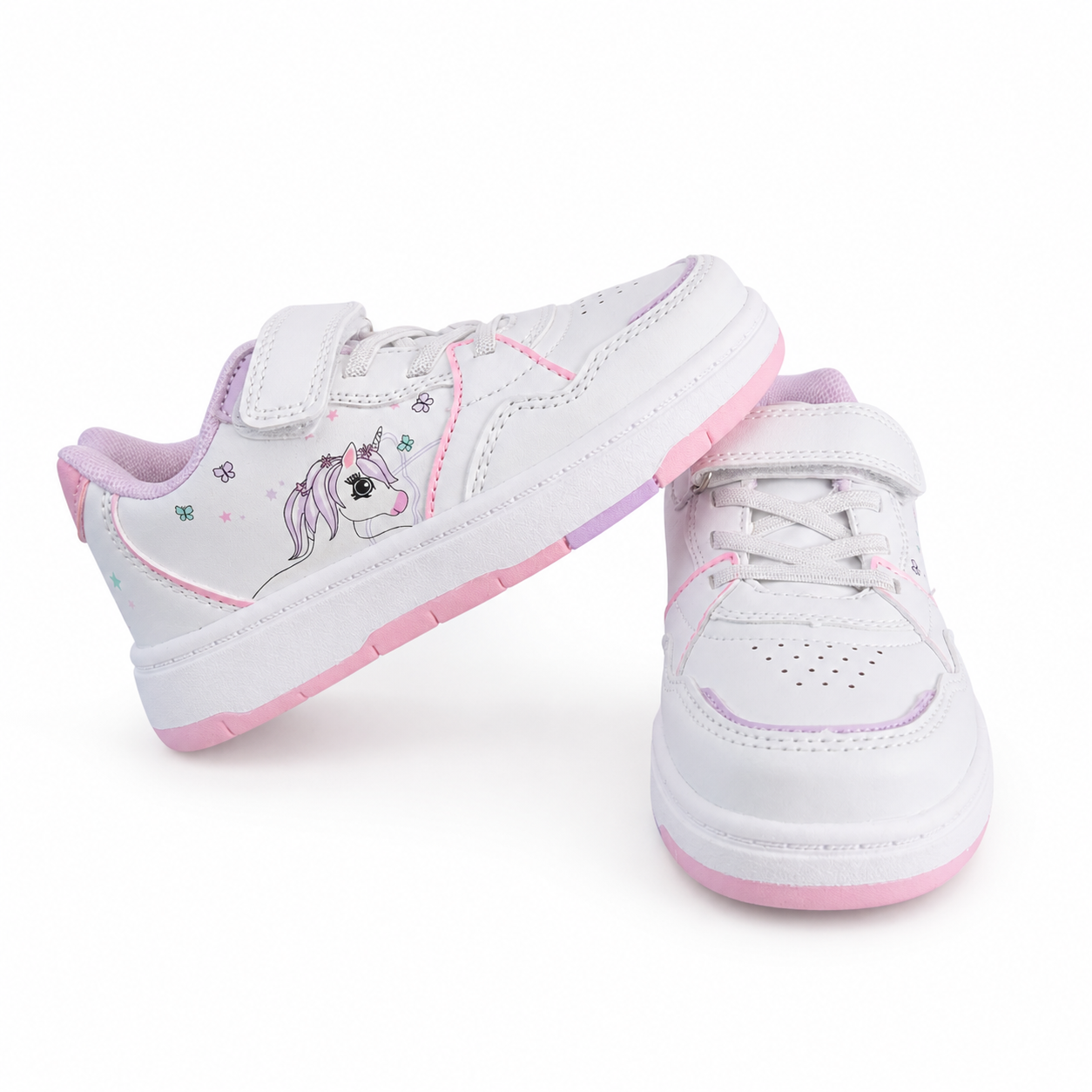 Baskets UNICORN BLANC/ROSE
