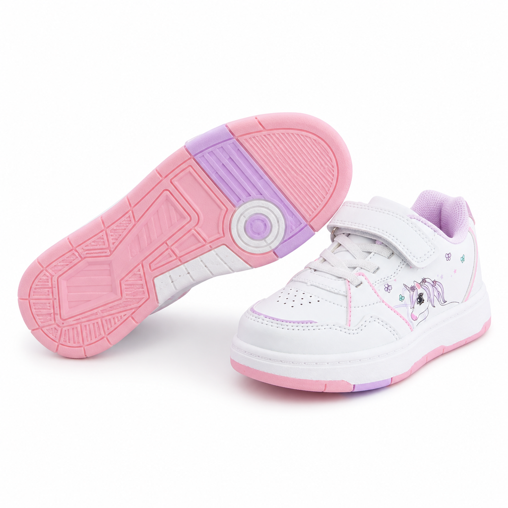 Baskets UNICORN BLANC/ROSE