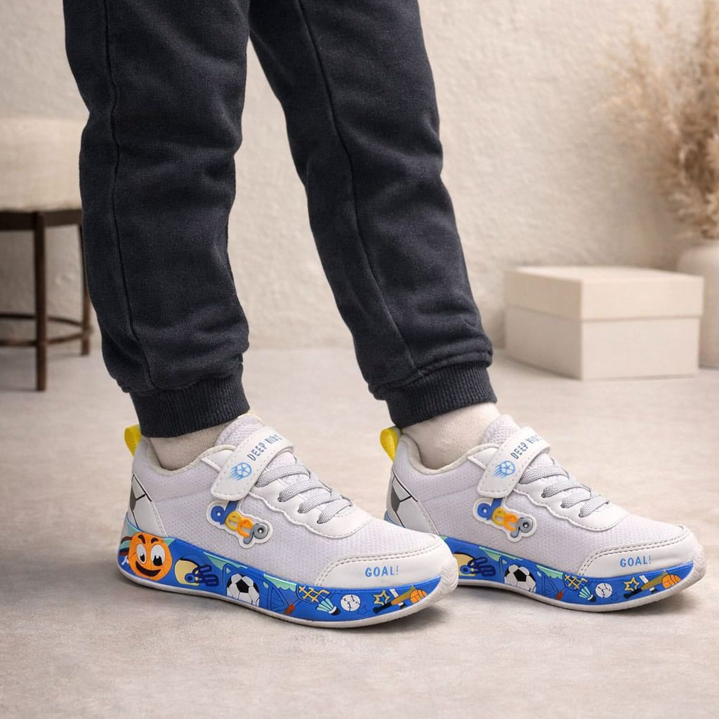 Baskets DEEP KIDS BLANC