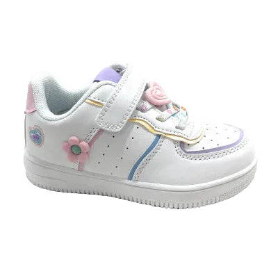Baskets cœur blanc