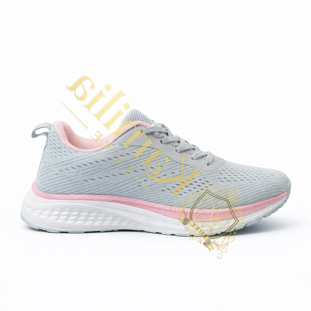 Baskets Medical DM Gris & Rose - vue 2