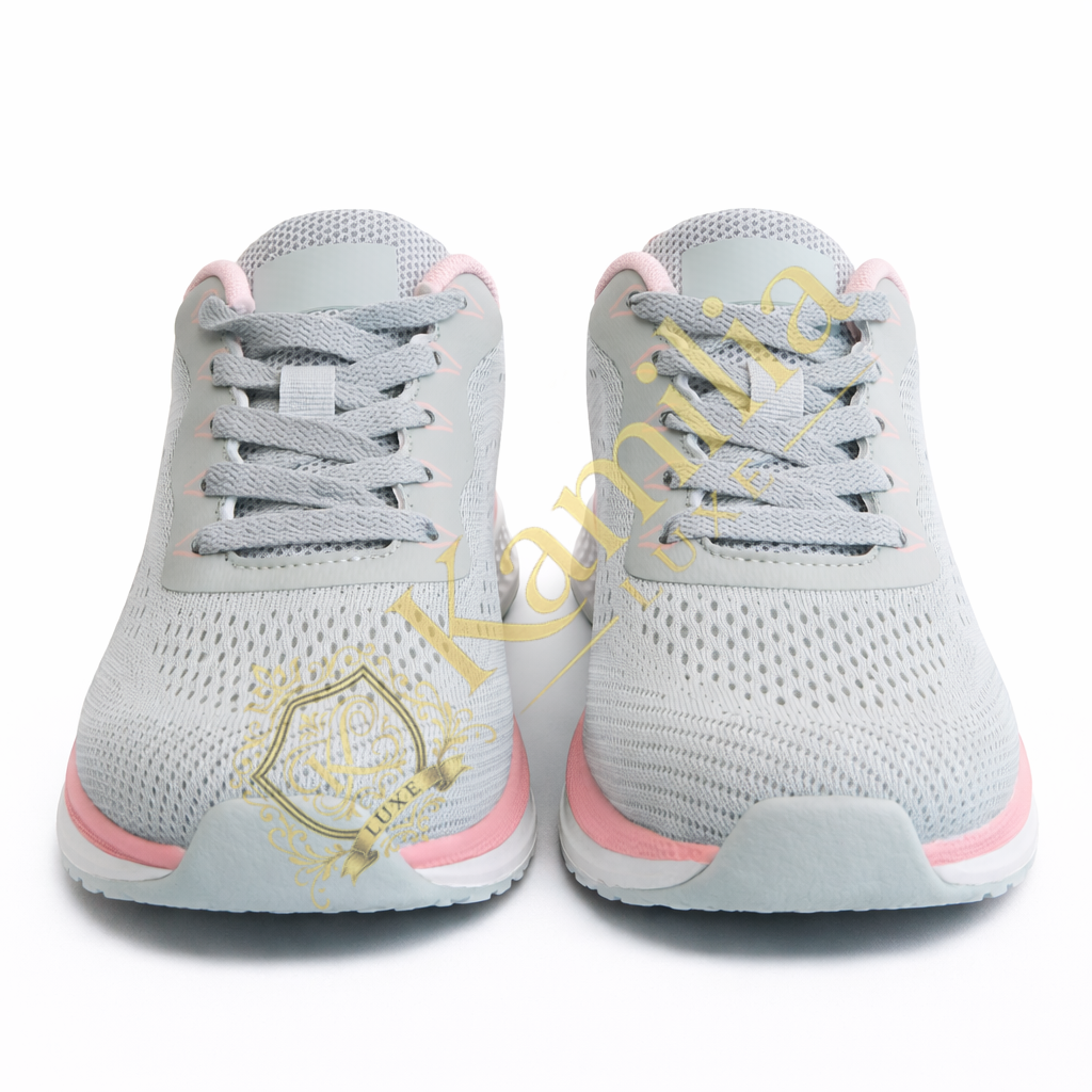 Baskets Medical DM Gris & Rose - vue 4