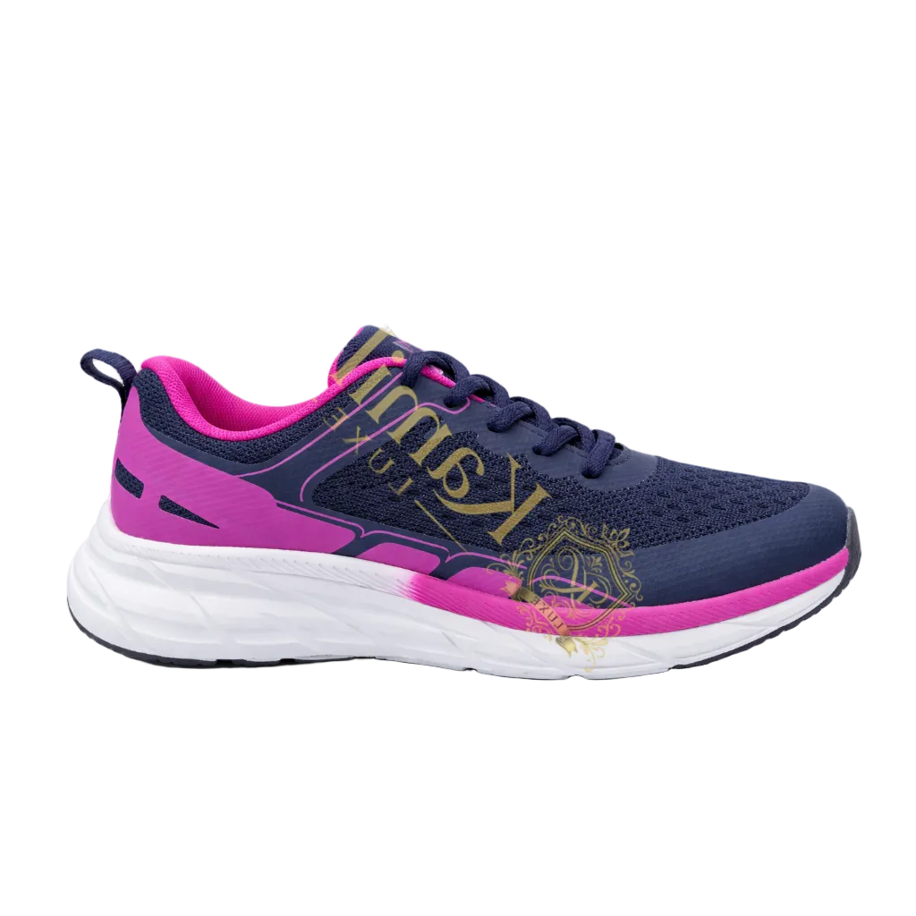 Sneakers Demax Bleu & Rose - vue 2