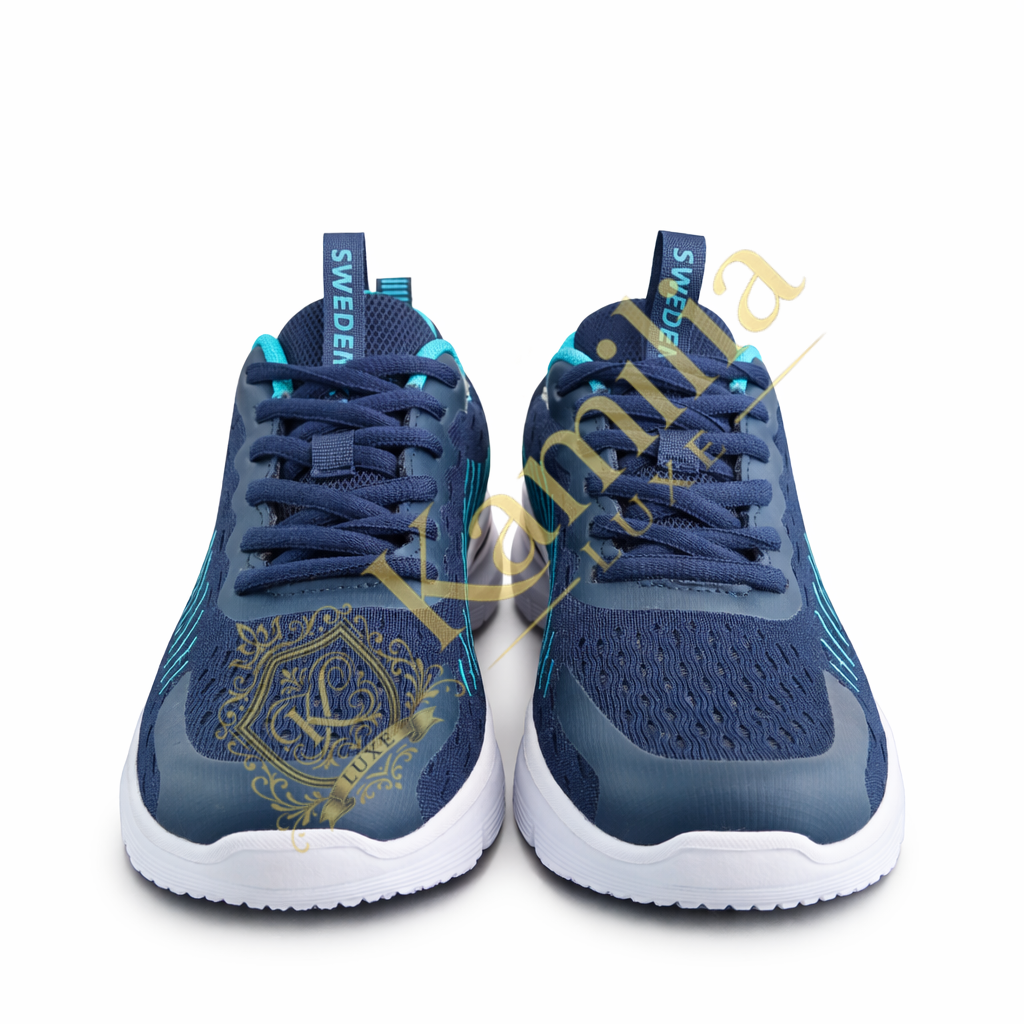 Sneakers Sweden Kle Flora Bleu & Turquoise - vue 2