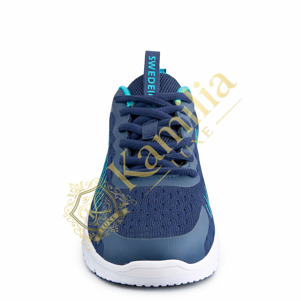 Sneakers Sweden Kle Flora Bleu & Turquoise - vue 3