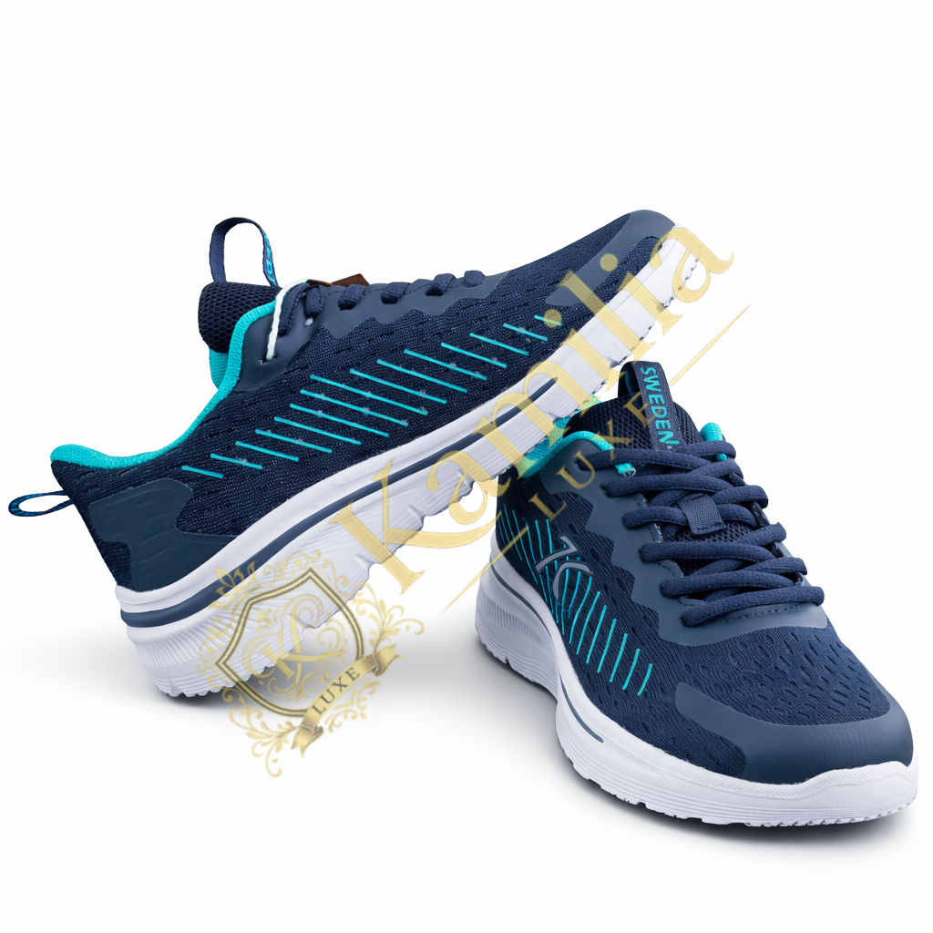 Sneakers Sweden Kle Flora Bleu & Turquoise - vue 4