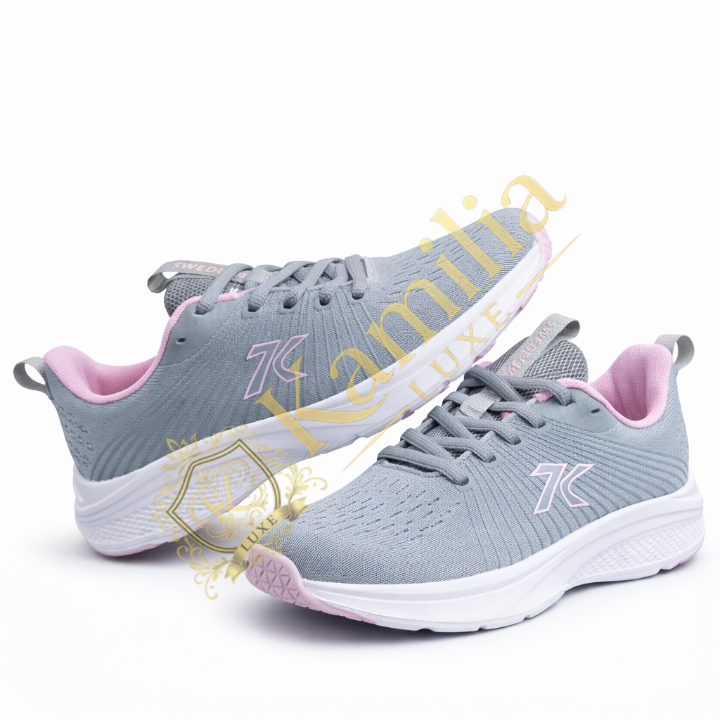 Sneakers Sweden Kle Judith Gris & Rose - vue 3