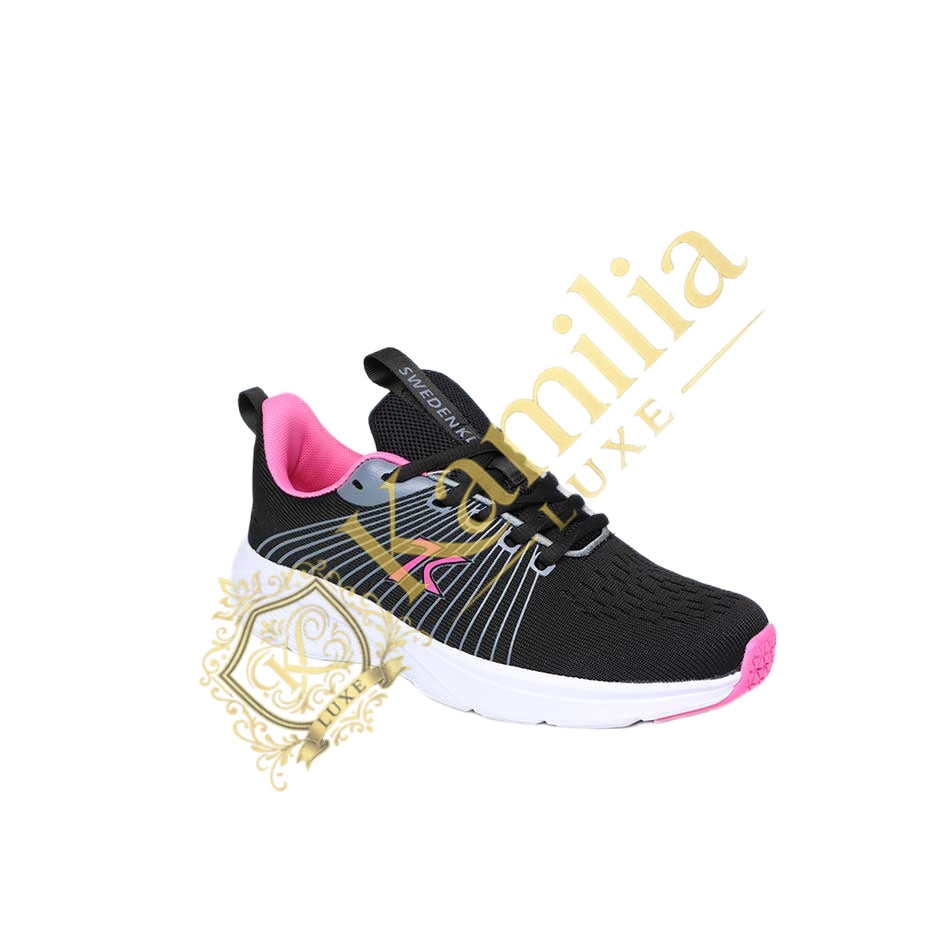 Sneakers Sweden Kle Judith Noir & Rose