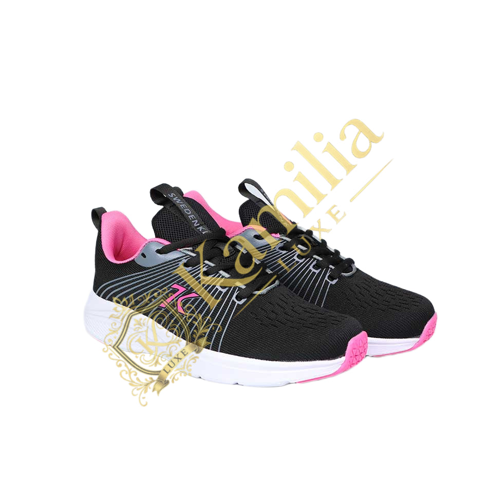 Sneakers Sweden Kle Judith Noir & Rose