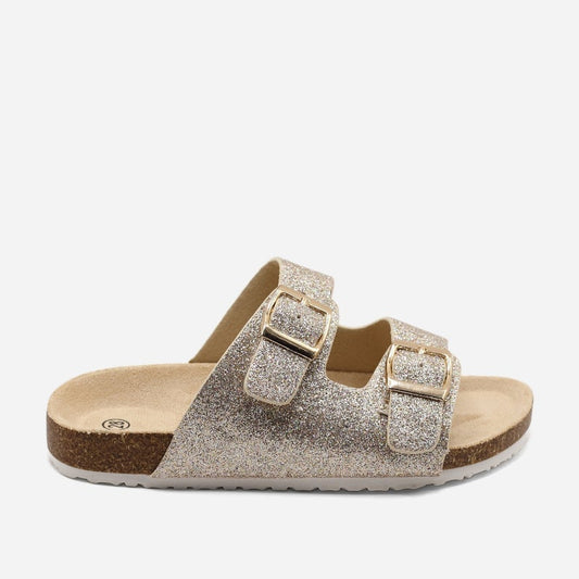 Sandales Fille Doré Double Bride