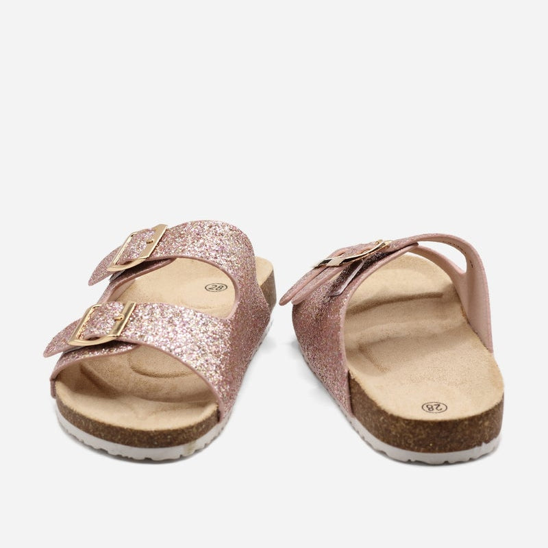 Sandales Fille Rose Double Bride