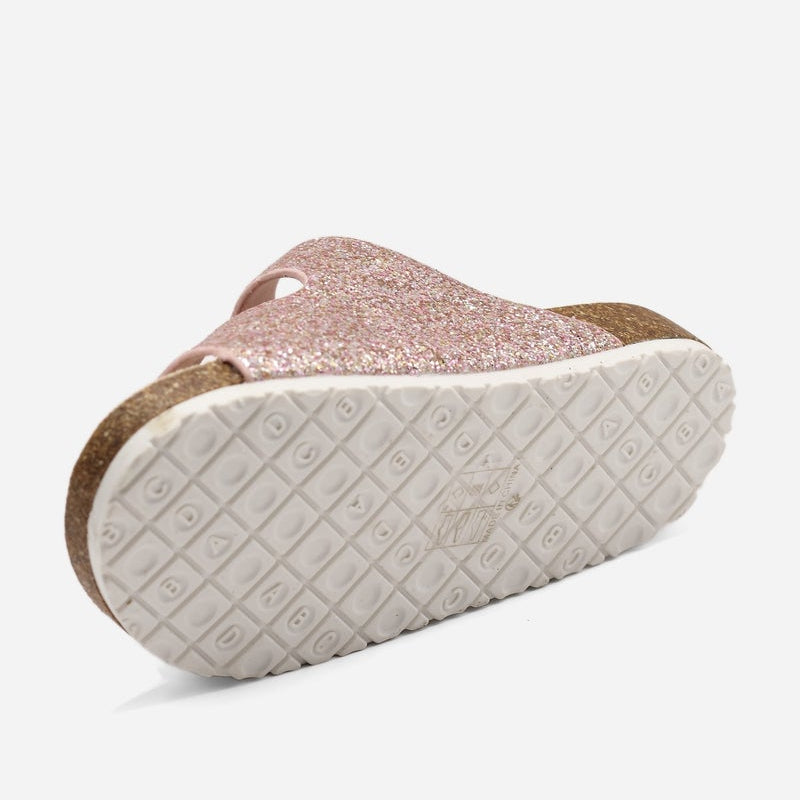 Sandales Fille Rose Double Bride