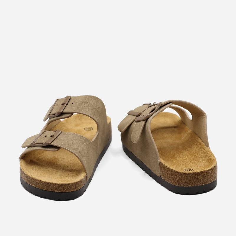 Mules double brides - Taupe
