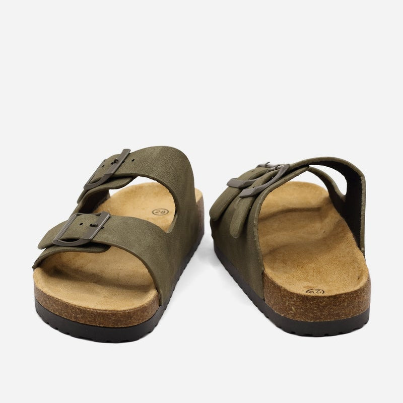 Mules double brides - Vert