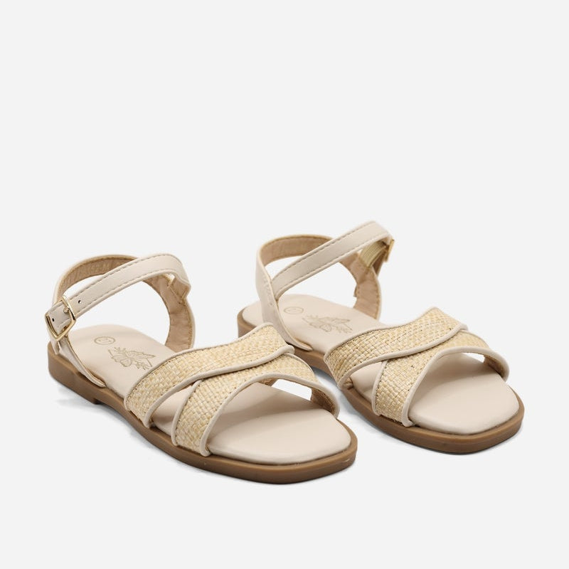 Sandales à boucle - Beige