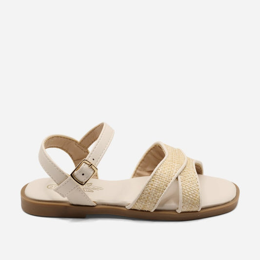 Sandales à boucle - Beige