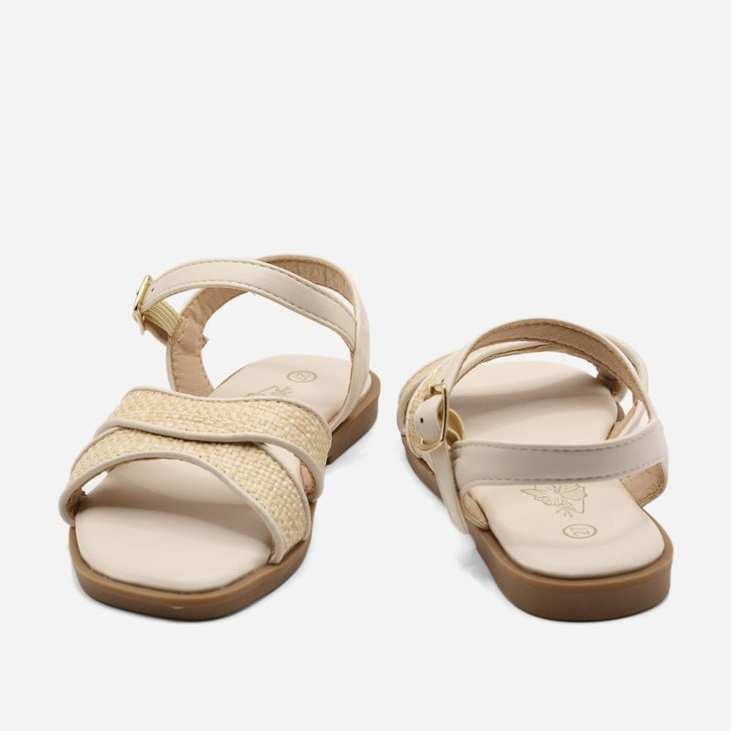 Sandales à boucle - Beige