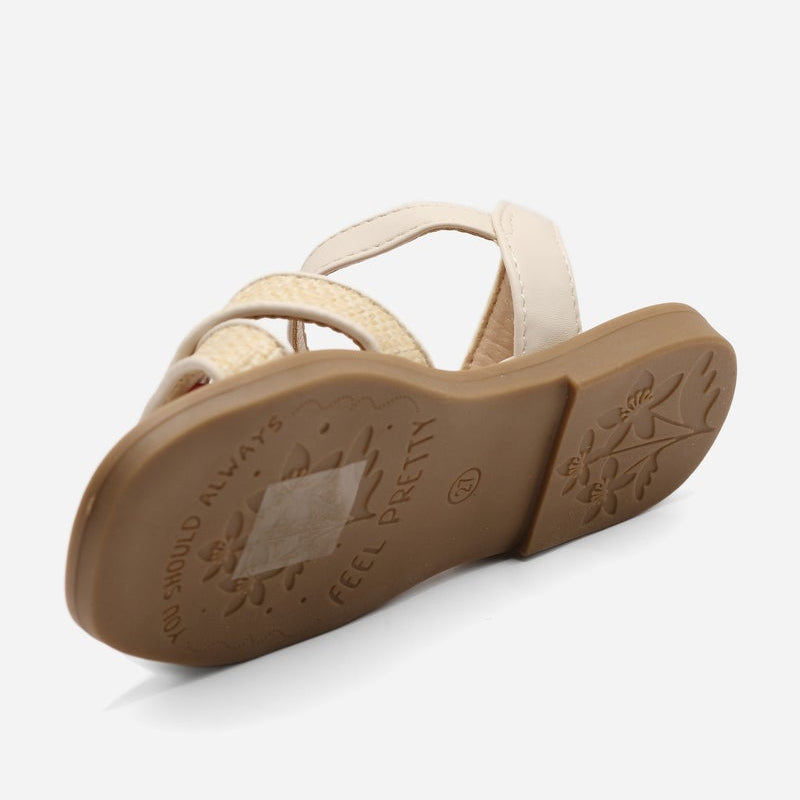 Sandales à boucle - Beige