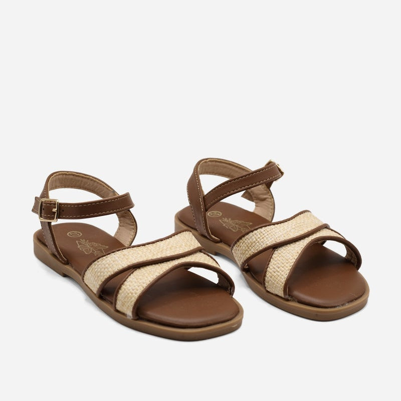 Sandales à boucle - Camel