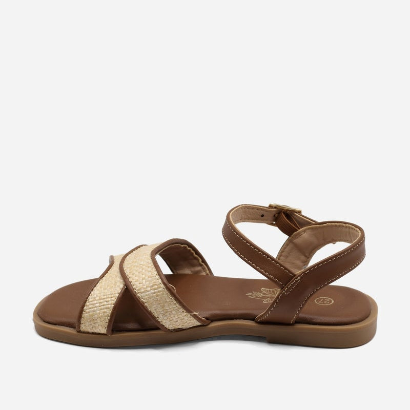Sandales à boucle - Camel