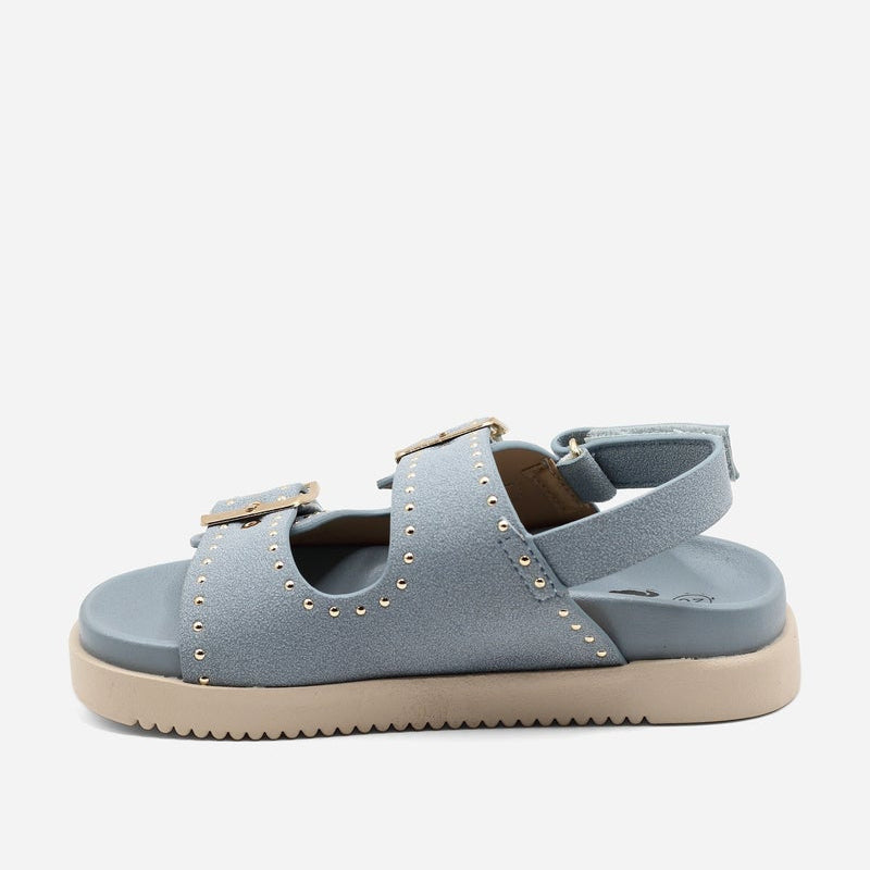 Sandales à scratch - Bleu clair