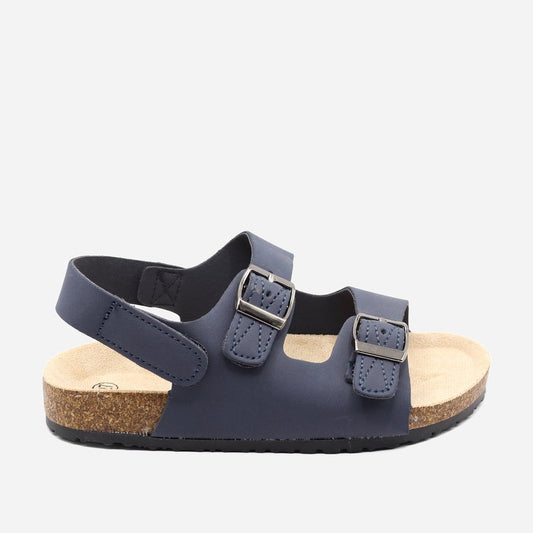 Sandales à scratch - Bleu foncé